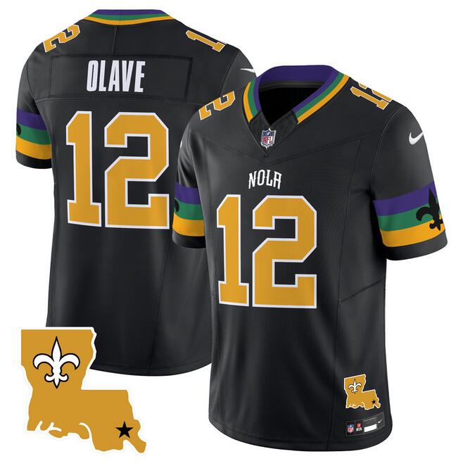 Men's New Orleans Saints ACTIVE PLAYER Custom Black 2024 F.U.S.E. Vapor Limited Stitched Jersey Men's New Orleans Saints ACTIVE PLAYER Custom Black 2024 F.U.S.E. Vapor Limited Stitched Jersey